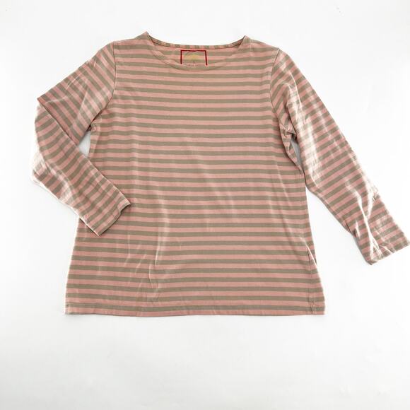 Gudrun Sjoden Striped Boat Neck Top Medium - Picture 1 of 4